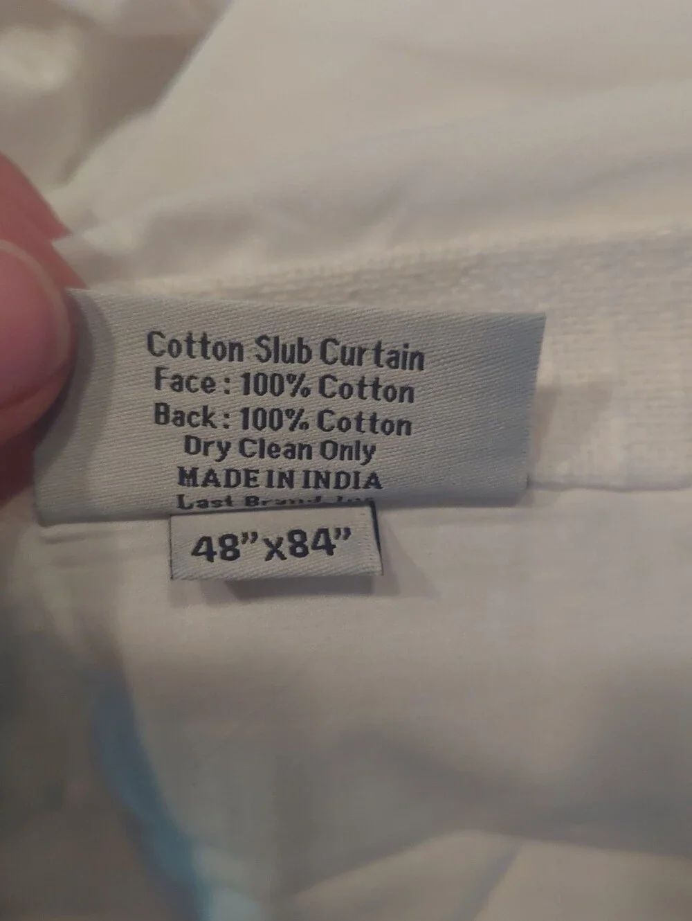 NWT! Quince 100% Cotton White Slub Curtains, 48